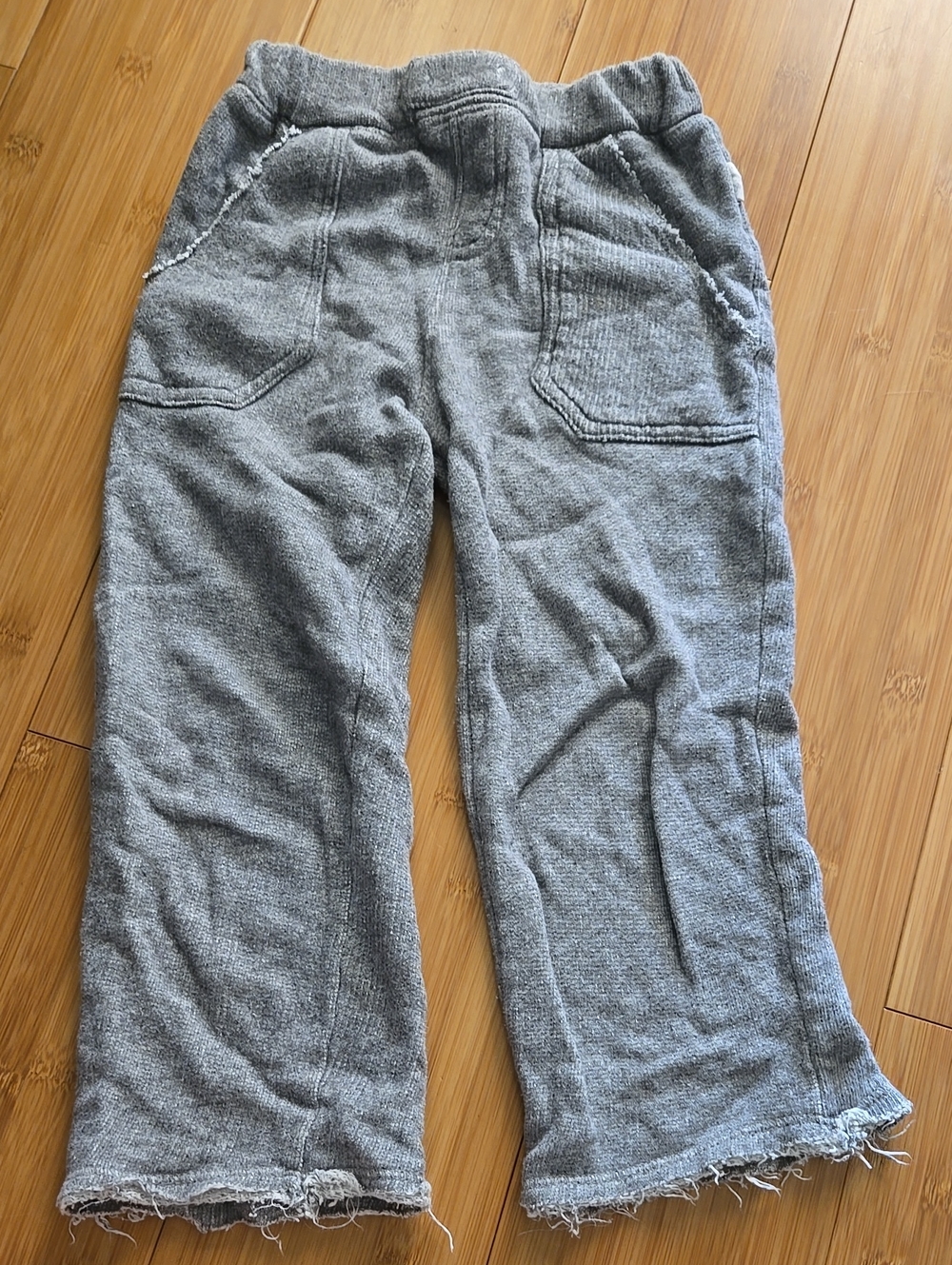 Burt's Bees Kids Gray Knit Pull-On Knit Pants - 3T